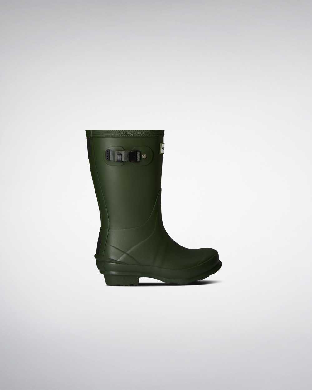 Kids Hunter Norris Rain Boots Green | SNECUP-532